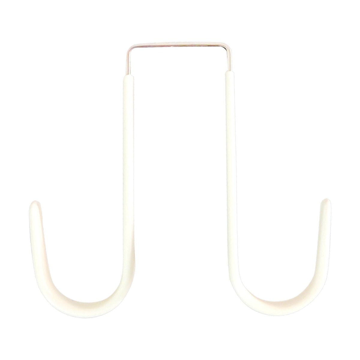 JWDX Hot Clearance! Double Over the Door Wreath Hanger Large Christmas Wreath Hook for Front Door Hold 2 Wreaths with This 2 Hanger 5, Hook*1 Plastic door rear hook without nails White