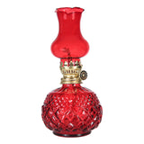 LGCASL Glass Kerosene Indoor Retro Classic Burning Lights Oil Lamp for Home Bedroom Table Decorations Emergency Use, 1*Glass Lamp Glazed Lamp, Clear One Size Glazed lamp, clear