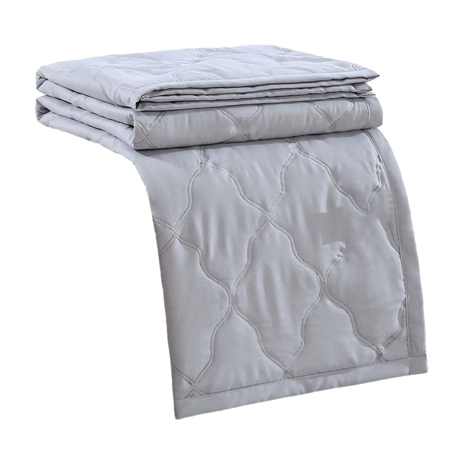 LGCASL Summer Blanket Bed Blanket Skin Friendly Plain Print Washed Cotton Bed Blanket Cool Comforter Hot Sleeping Summer Comforter Ventilated Comforter Grey
