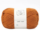 LGCASL Hand-Knitted Yarn #2 Pure White , 1Pc100G Hand Woven Cotton Yarn Soft Crochet Yarn for Hand Knitting Warm Sweater Sofa Cushion Scarf Diy Amber