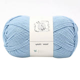LGCASL Hand-Knitted Yarn #2 Pure White , 1Pc100G Hand Woven Cotton Yarn Soft Crochet Yarn for Hand Knitting Warm Sweater Sofa Cushion Scarf Diy Aqua Blue
