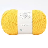 LGCASL Hand-Knitted Yarn #2 Pure White , 1Pc100G Hand Woven Cotton Yarn Soft Crochet Yarn for Hand Knitting Warm Sweater Sofa Cushion Scarf Diy Chicken Yellow