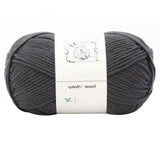 LGCASL Hand-Knitted Yarn #2 Pure White , 1Pc100G Hand Woven Cotton Yarn Soft Crochet Yarn for Hand Knitting Warm Sweater Sofa Cushion Scarf Diy Dark Gray