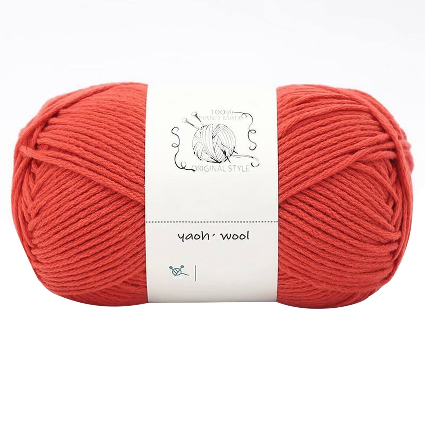 LGCASL Hand-Knitted Yarn #2 Pure White , 1Pc100G Hand Woven Cotton Yarn Soft Crochet Yarn for Hand Knitting Warm Sweater Sofa Cushion Scarf Diy coral fleece