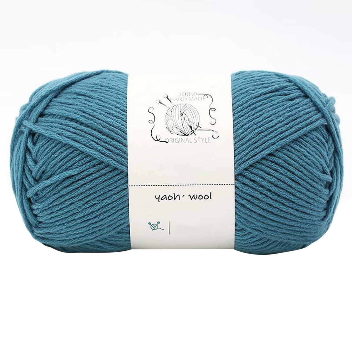 LGCASL Hand-Knitted Yarn #2 Pure White , 1Pc100G Hand Woven Cotton Yarn Soft Crochet Yarn for Hand Knitting Warm Sweater Sofa Cushion Scarf Diy dark green
