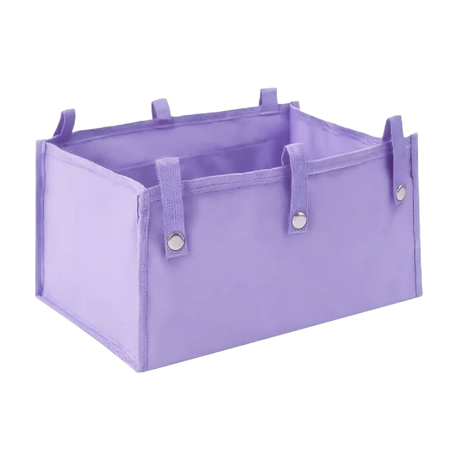 1 Storage Box Large Rollator Basket Foldable Cloth Under Seat Rollator Bag Basket Carry Insert for Four Wheel Rollator for Seniors Women Men Travel Activities One Size Purple