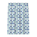 Shower Curtain*1 Piece Peva Blue and Green Square Shower Curtain Thickened Bathroom Curtain for Home Shower Partition with Hooks One Size Mint Green