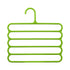 LGCASL, Pants Hanger5 Tier Hanger Non Slip Clothes Hanger for Closet Organizer Space Saving Hangers for Pants Jeans Scarf Trouser Tie Towel Clothes, Multifunctional Trouser Rack White Multifunctional trouser rack Green