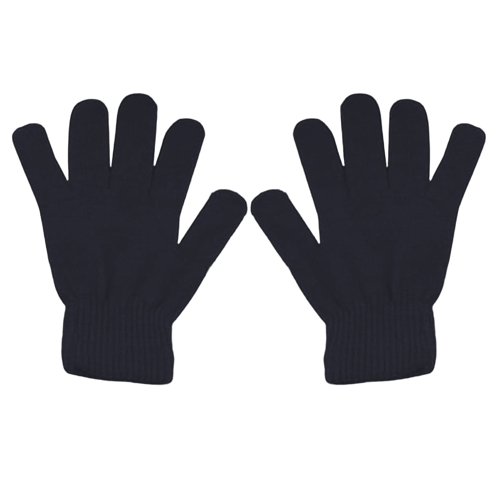 LGCASL Clearance! Winter Gloves Warm Strecty Knit Gloves for Men Women- Dark Gray One Size Black