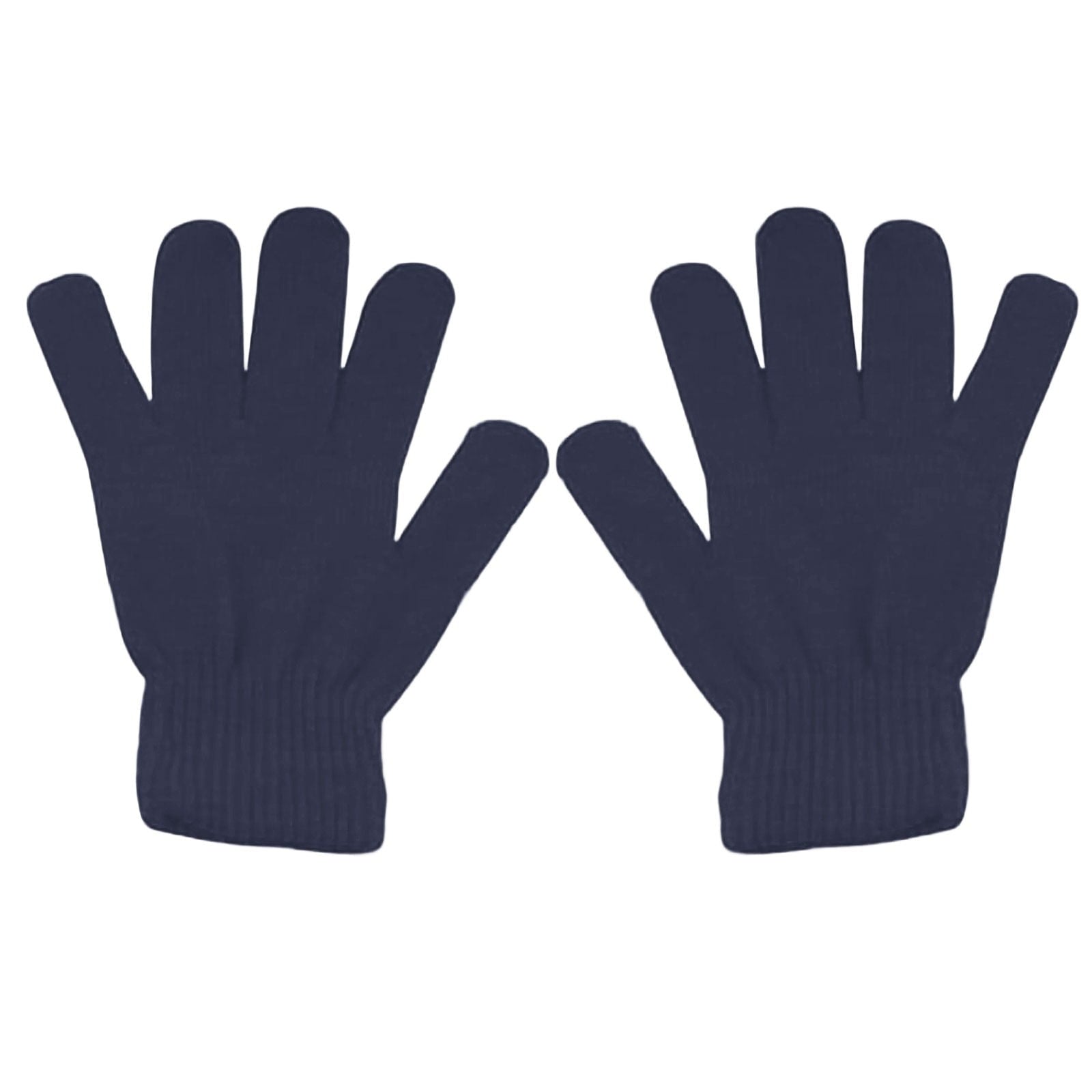 LGCASL Clearance! Winter Gloves Warm Strecty Knit Gloves for Men Women- One Size Dark Gray