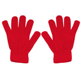 LGCASL Clearance! Winter Gloves Warm Strecty Knit Gloves for Men Women- Dark Gray One Size Red