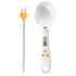 LGCASL White Weighable Spoon 2 in 1 Electronic Kitchen Scale Lcd Digital Measuring Flour Digital Spoon Scale Kitchen Tool Forfood 20.5*5.8*1 I