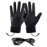 LGCASL Clearance! Heated Gloves Heated Gloves for Men Women with 3 Heat Settings Touchscreen Warming Gloves for Climbing Hiking Cycling Camping- Grey 26 Black