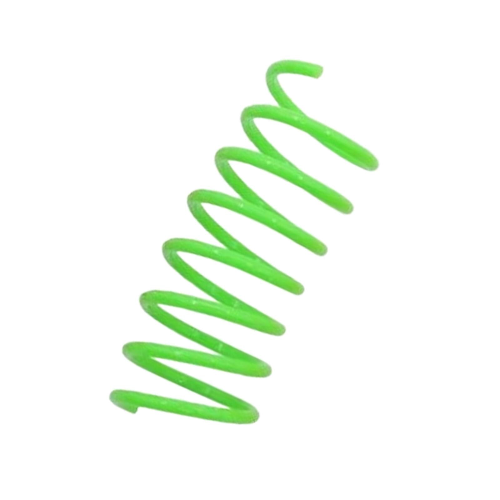 LGCASL Red Pet Cat Toy Spring Style Spring Toys Playful Coils for Plastic for Swatting Biting Hunting and Active Play Colorful, Red Green