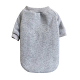LGCASL Pet Hoodie, Dog Winter Sweater Cat Warm Clothes Pet Sweater Round Neck Solid Color Thickening Cat Dog Knitwear Sweater for Cats Or Dogs in Cold Season (Light Blue, S) S Grey