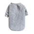 LGCASL Pet Hoodie, Dog Winter Sweater Cat Warm Clothes Pet Sweater Round Neck Solid Color Thickening Cat Dog Knitwear Sweater for Cats Or Dogs in Cold Season (Light Blue, S) S Grey