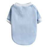 LGCASL Pet Hoodie, Dog Winter Sweater Cat Warm Clothes Pet Sweater Round Neck Solid Color Thickening Cat Dog Knitwear Sweater for Cats Or Dogs in Cold Season (Light Blue, S) S Light blue