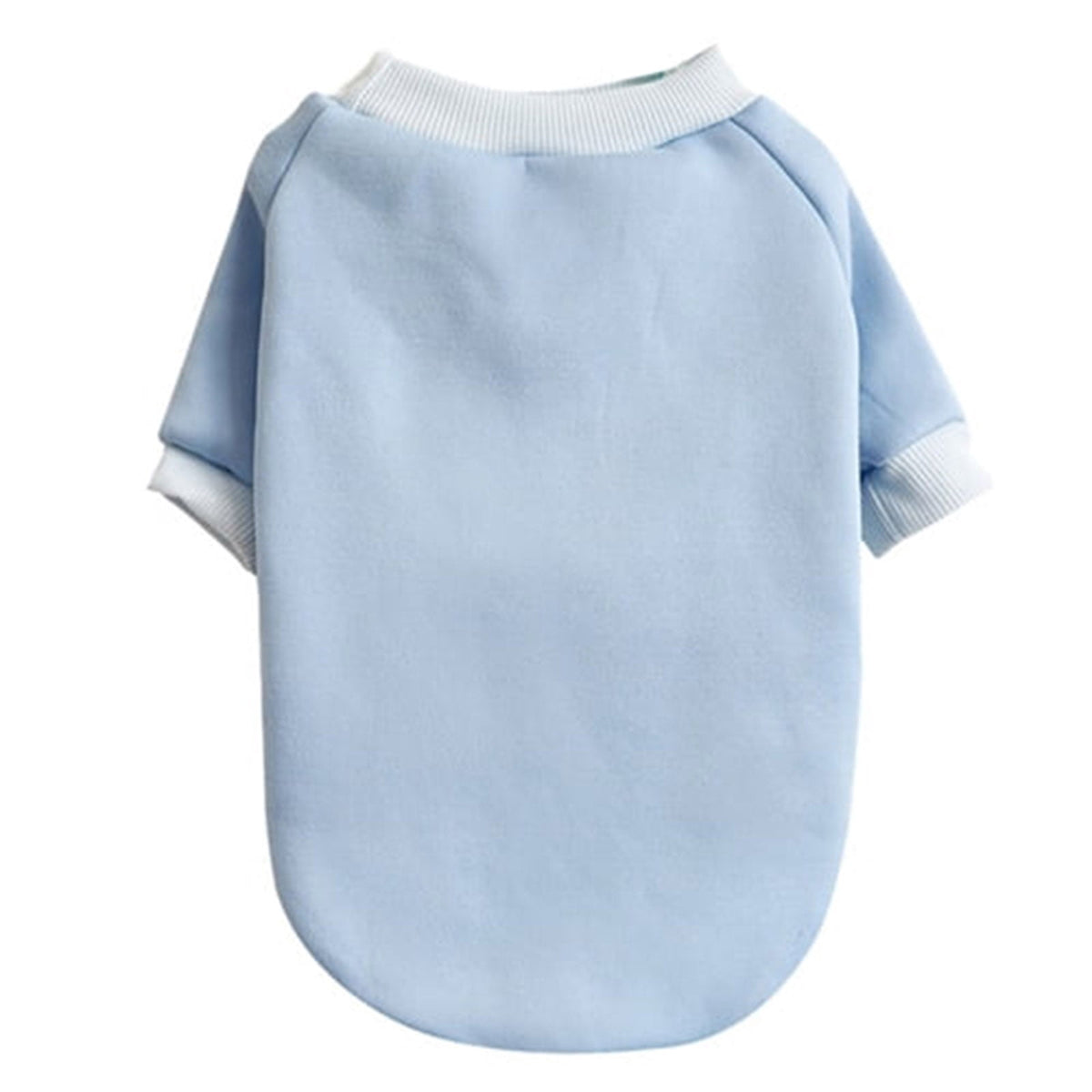 LGCASL Pet Hoodie, Dog Winter Sweater Cat Warm Clothes Pet Sweater Round Neck Solid Color Thickening Cat Dog Knitwear Sweater for Cats Or Dogs in Cold Season (Light Blue, S) S Light blue
