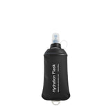 150ml Soft Flask,Light Tpu Foldable Soft Water Bottle Leak Proof Hydration Flask,Soft Water Bottle Running for Running Hiking Cycling Camping Portable Travel Sports Water Bag Easy to Carry L(500ml) Black