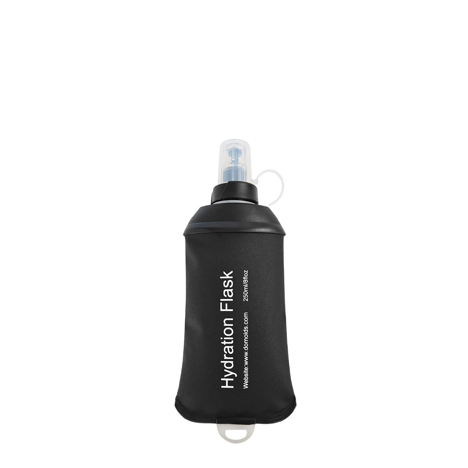 150ml Soft Flask,Light Tpu Foldable Soft Water Bottle Leak Proof Hydration Flask,Soft Water Bottle Running for Running Hiking Cycling Camping Portable Travel Sports Water Bag Easy to Carry L(500ml) Black