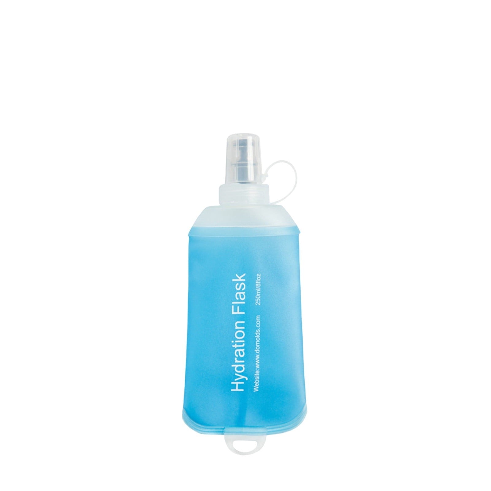 150ml Soft Flask,Light Tpu Foldable Soft Water Bottle Leak Proof Hydration Flask,Soft Water Bottle Running for Running Hiking Cycling Camping Portable Travel Sports Water Bag Easy to Carry M(250ml) Light Blue