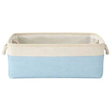 LGCASL Fabric Storage Box, Fabric Storage Box, Storage Basket with Handles and for Clothes Shelves Closet Wardrobe Home Wear and Reinforced, Light Gray S(12.2×5.1×8.2Inch) S(12.2×5.1×8.2inch) Light Green