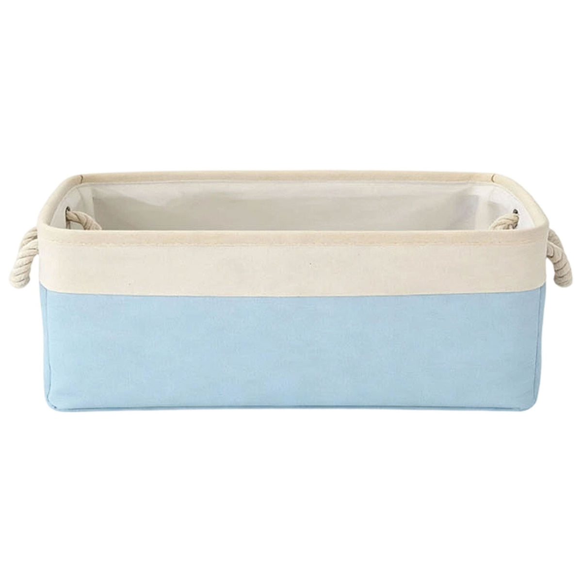 LGCASL Fabric Storage Box, Fabric Storage Box, Storage Basket with Handles and for Clothes Shelves Closet Wardrobe Home Wear and Reinforced, Light Gray S(12.2×5.1×8.2Inch) S(12.2×5.1×8.2inch) Light Green