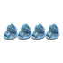 LGCASL 4Pcs Anti-Slip Spring Summer Pet Paw Breathable Mesh Soft Bottom Dog Shoes, Dog Shoes with Mesh, Comfortable, Breathable, Soft Sole, and Non-Slip for Indoor Use (Pink, M) L Blue