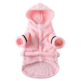 LGCASL Pet Bathrobes, Pajamas Clearance! Dog Cat Bathrobe Pet Clothes Hotel Bath Towel Pet Bathrobe Nightgown Pajamas (Army Green, L) L Pink