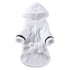 LGCASL Pet Bathrobes, Pajamas Clearance! Dog Cat Bathrobe Pet Clothes Hotel Bath Towel Pet Bathrobe Nightgown Pajamas (Army Green, L) M White