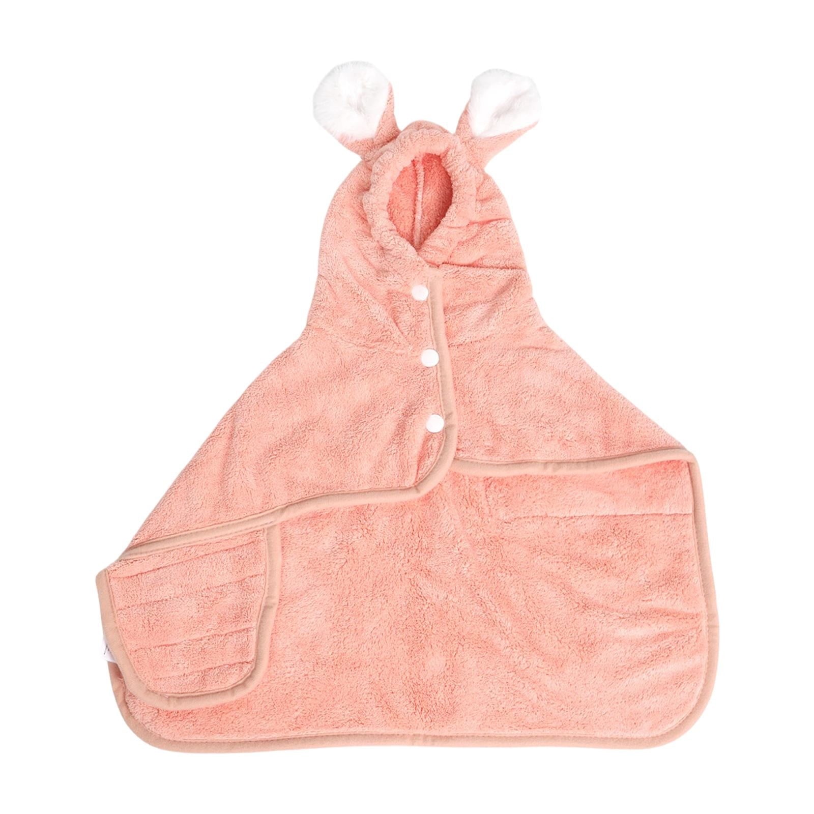 LGCASL 2026 New Puppy Bathrobe with Hood, Dog Bathrobe Absorbent Towel for Small Dogs Fast Drying Dog Robe Coat with Hood Puppy Towel Wrap Pet Grooming After Shower (Blue, Xs) M Pink