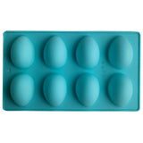 LGCASL Silicone Egg Shaped Molds, Egg Shaped Silicone Molds for Baking Easter Egg Shaped Silicone Baking Grade Non Stick Egg Shaped Easter Homemade Baking Tools Blue