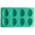 LGCASL Silicone Egg Shaped Molds, Egg Shaped Silicone Molds for Baking Easter Egg Shaped Silicone Baking Grade Non Stick Egg Shaped Easter Homemade Baking Tools Green
