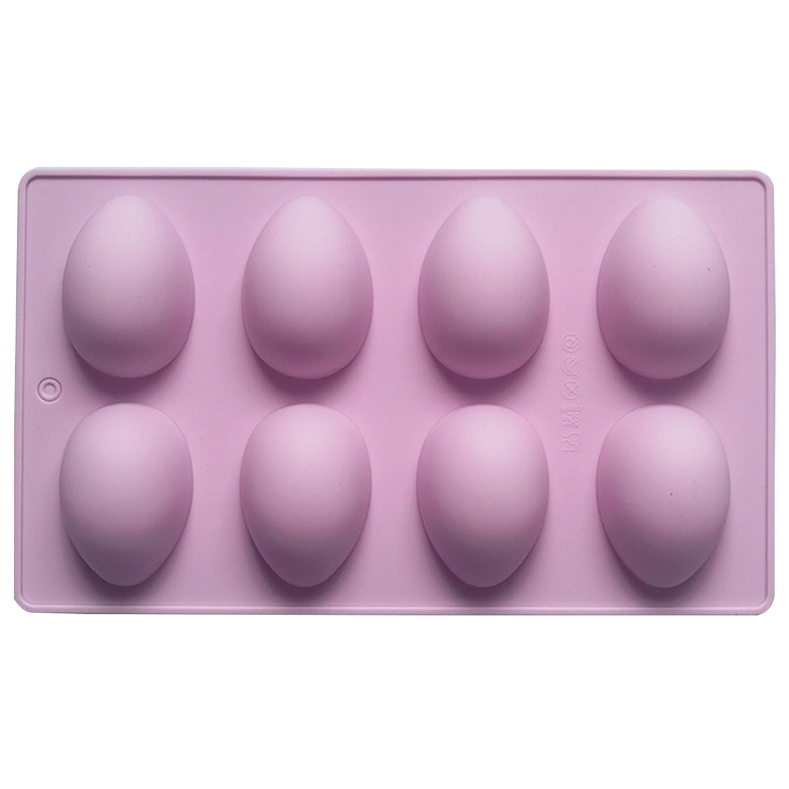 LGCASL Silicone Egg Shaped Molds, Egg Shaped Silicone Molds for Baking Easter Egg Shaped Silicone Baking Grade Non Stick Egg Shaped Easter Homemade Baking Tools Purple