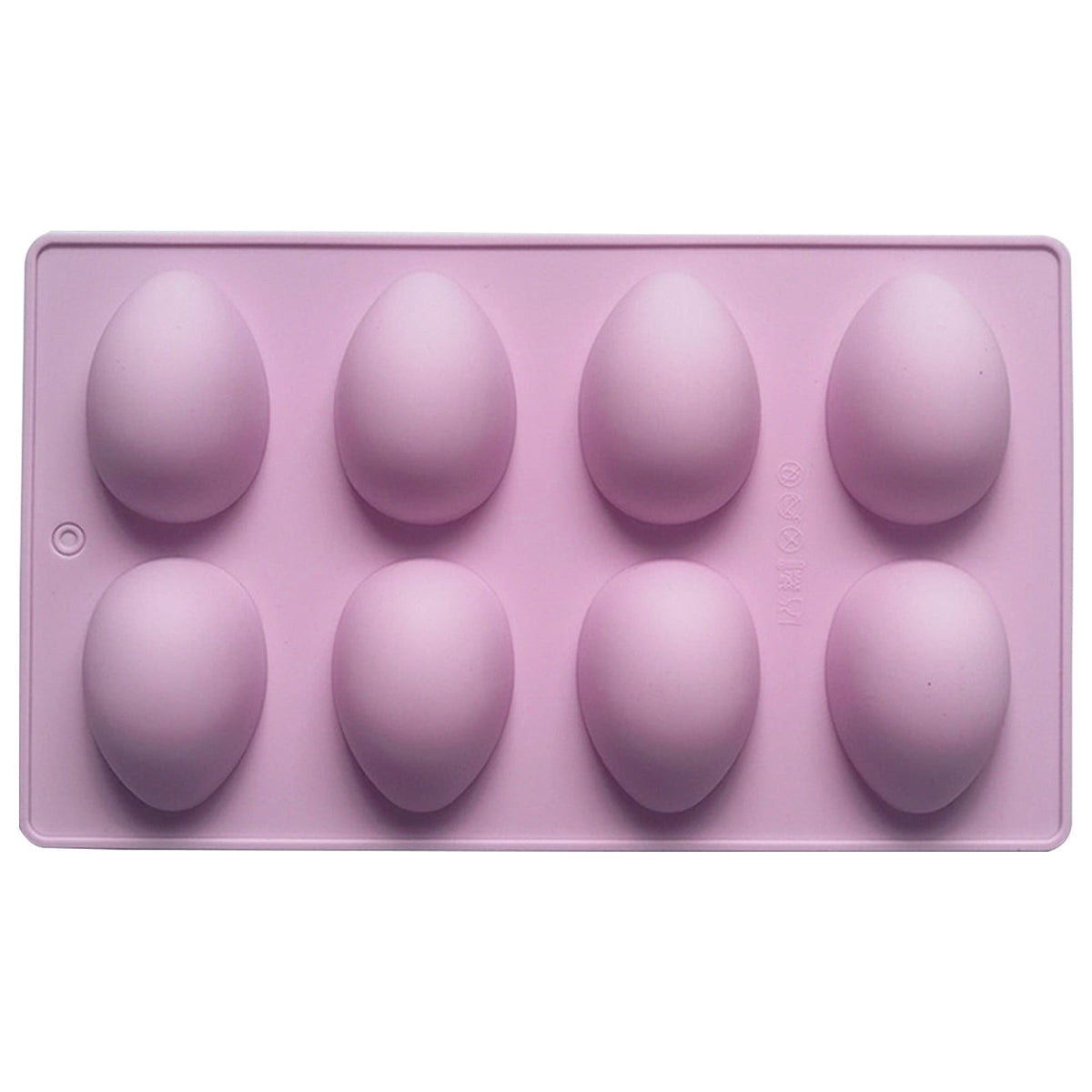 LGCASL Silicone Egg Shaped Molds, Egg Shaped Silicone Molds for Baking Easter Egg Shaped Silicone Baking Grade Non Stick Egg Shaped Easter Homemade Baking Tools Purple