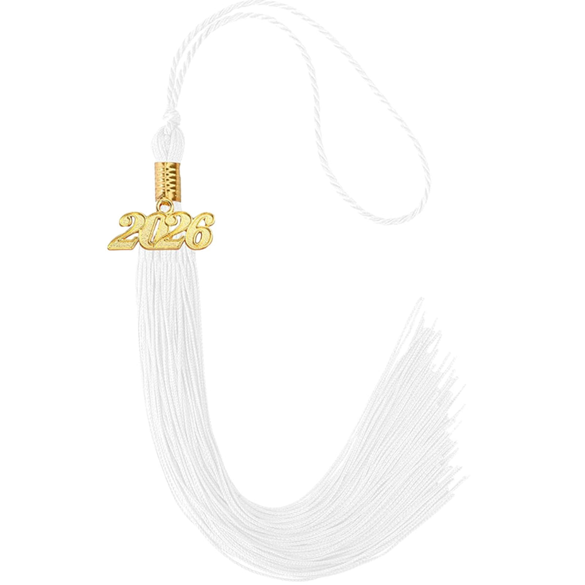 LGCASL 2026 Tassel Graduation, White Graduation Tassel, Tassel Charms for Graduations Cap Decorations, Tassels Memorial Grad Cords Class of 2026 High School Graduate Hat Ceremonies Accessories 1pc 2026 Graduation Season Hat Tassel Pendant Black