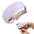 Electric Automatic Nail Clipper with Light Fingernail Cutter and Polisher 2in1 Nail Scraps Storage Rechargeable Safety Fingernail Trimmer for Baby Seniors Adult Gift Purple