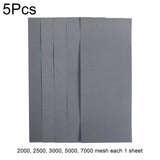 5PCS Sand Paper Variety Pack Sandpaper for Wood Metal Sanding, 2000/2500/3000/5000/7000Grit
