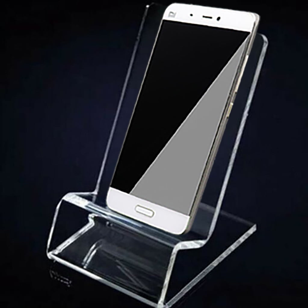 Eguiwyn Mobile phone holder Mobile Holder Phone Stand Acrylic Display Rack Bracket Transparent Clear Mount Kitchen，Dining & Bar Rack Clear