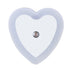 Eguiwyn Night light Heart Shape Plug-in Intelligent Light Sensor Control LED Night Light Lamp For Bedroom Hallway Night Lights White
