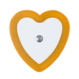 Eguiwyn Night light Heart Shape Plug-in Intelligent Light Sensor Control LED Night Light Lamp For Bedroom Hallway Night Lights White Yellow