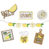 JWDX Wooden Clearance Signs Mini Graduation Lemon Tiered Summer Farm Tiered Rustic Tray Style Wooden Decor Decorations Tray Desktop Ornament Yellow
