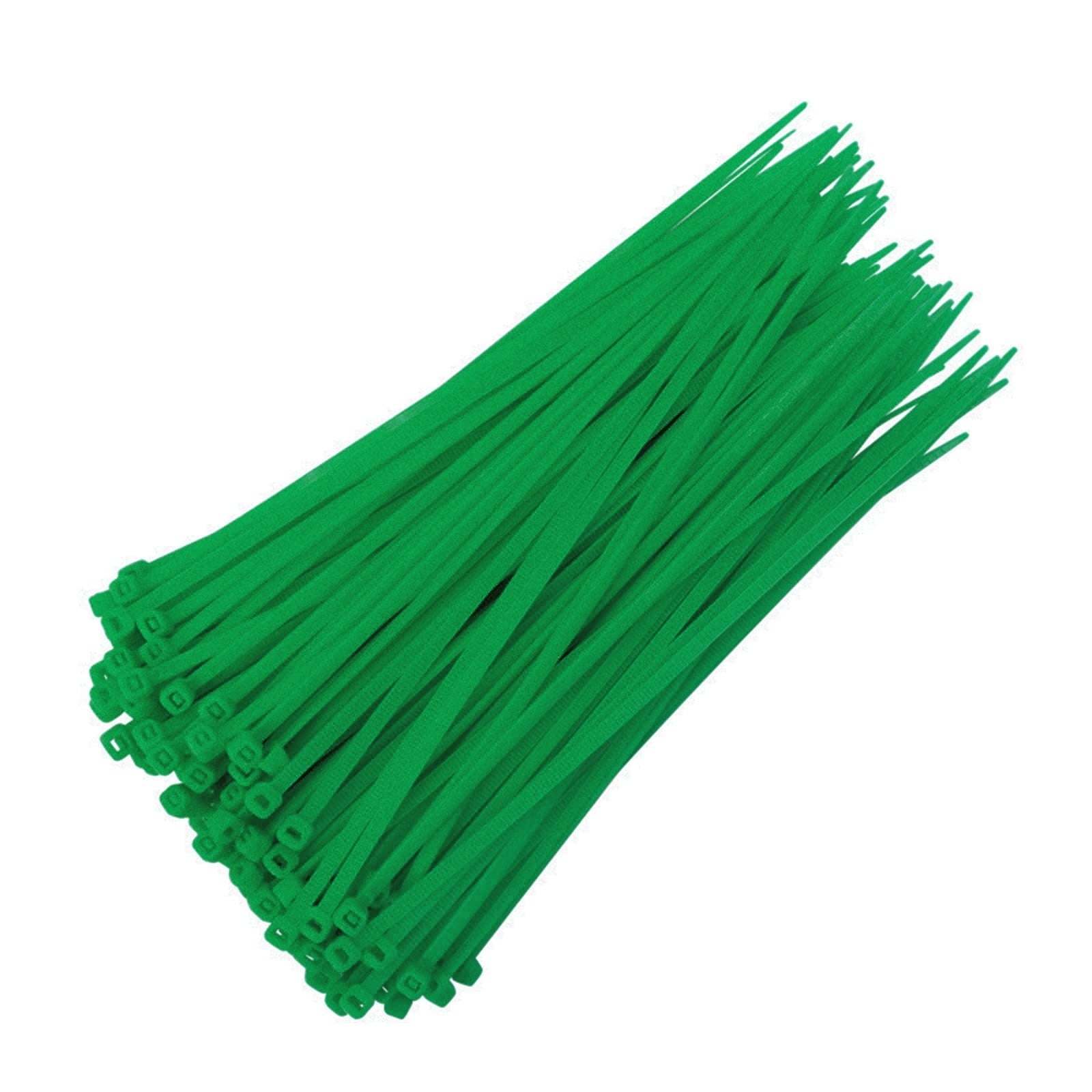 JWDX Sealing Strip Clearance 100Pcs Cable Zip Ties Heavy Duty 4 inch, Premium Plastic Wire Ties with 18 Pounds Tensile Strength Green