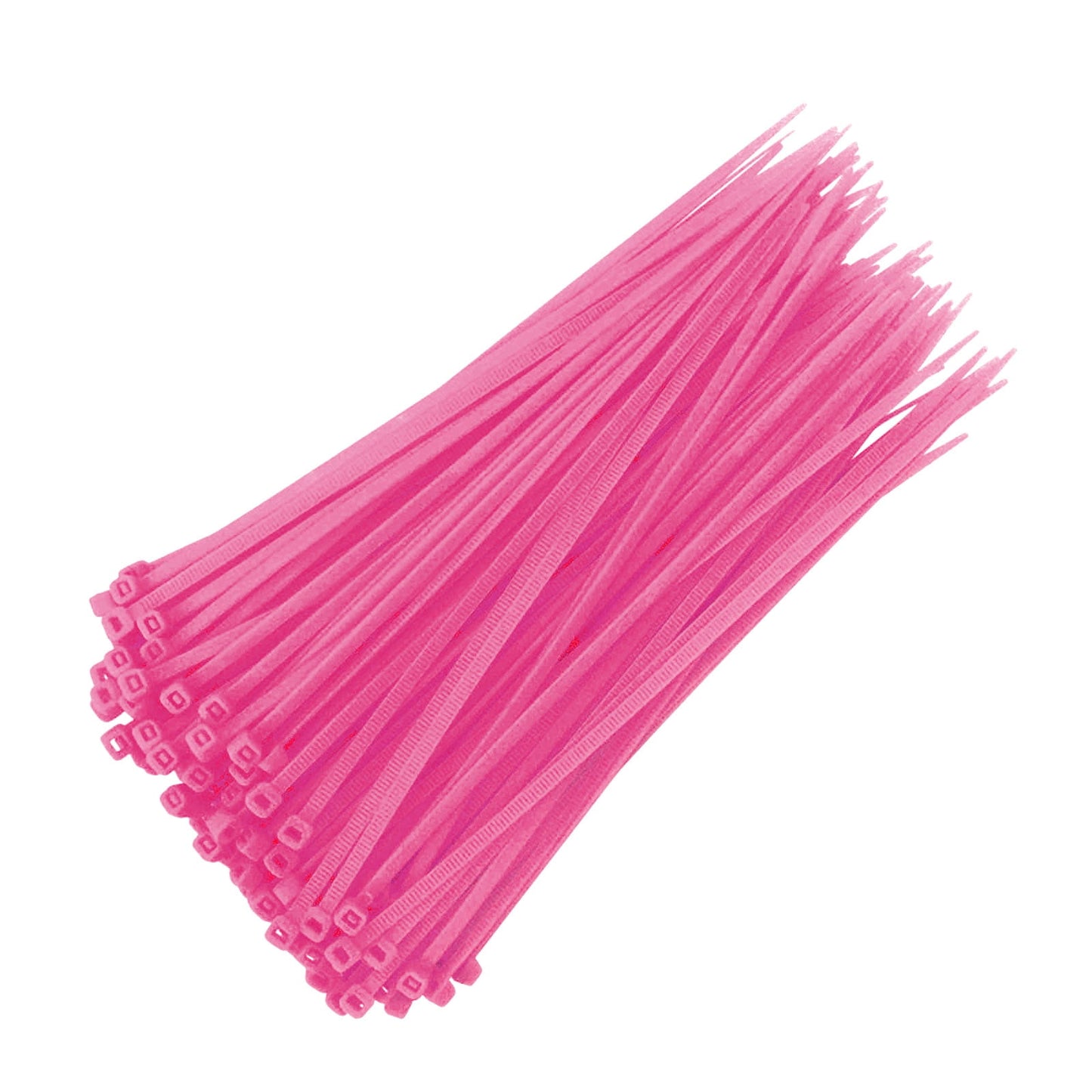 JWDX Sealing Strip Clearance 100Pcs Cable Zip Ties Heavy Duty 4 inch, Premium Plastic Wire Ties with 18 Pounds Tensile Strength Pink