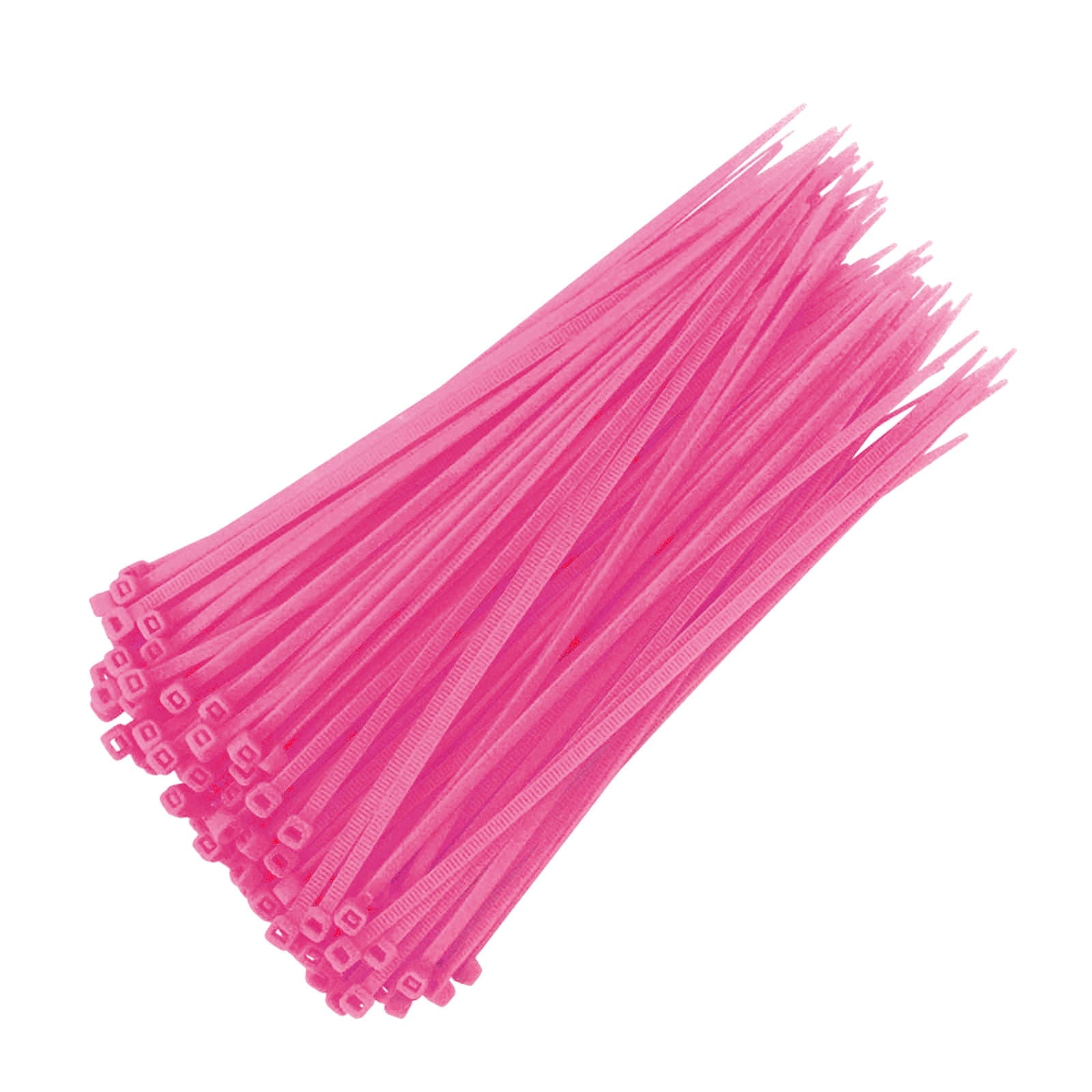 JWDX Sealing Strip Clearance 100Pcs Cable Zip Ties Heavy Duty 4 inch, Premium Plastic Wire Ties with 18 Pounds Tensile Strength Pink