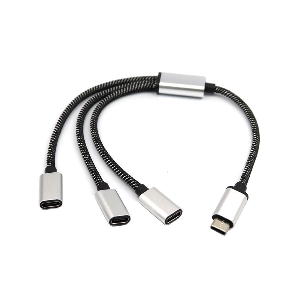 USB C Splitter, USB C to USB C Female Adapter, 2/3 Ports 1 to 3