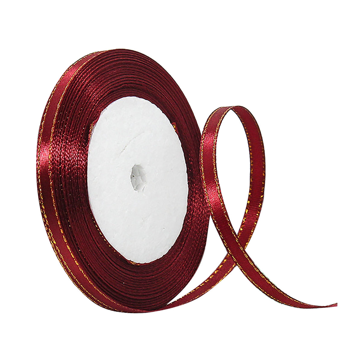 Clearance! JWDX Gift Wrapping Paper Clearance 25Yd Satin Ribbon 6mm Fabric Gift Ribbon for Wedding Christmas Birthday Gift Gold Watermelon red