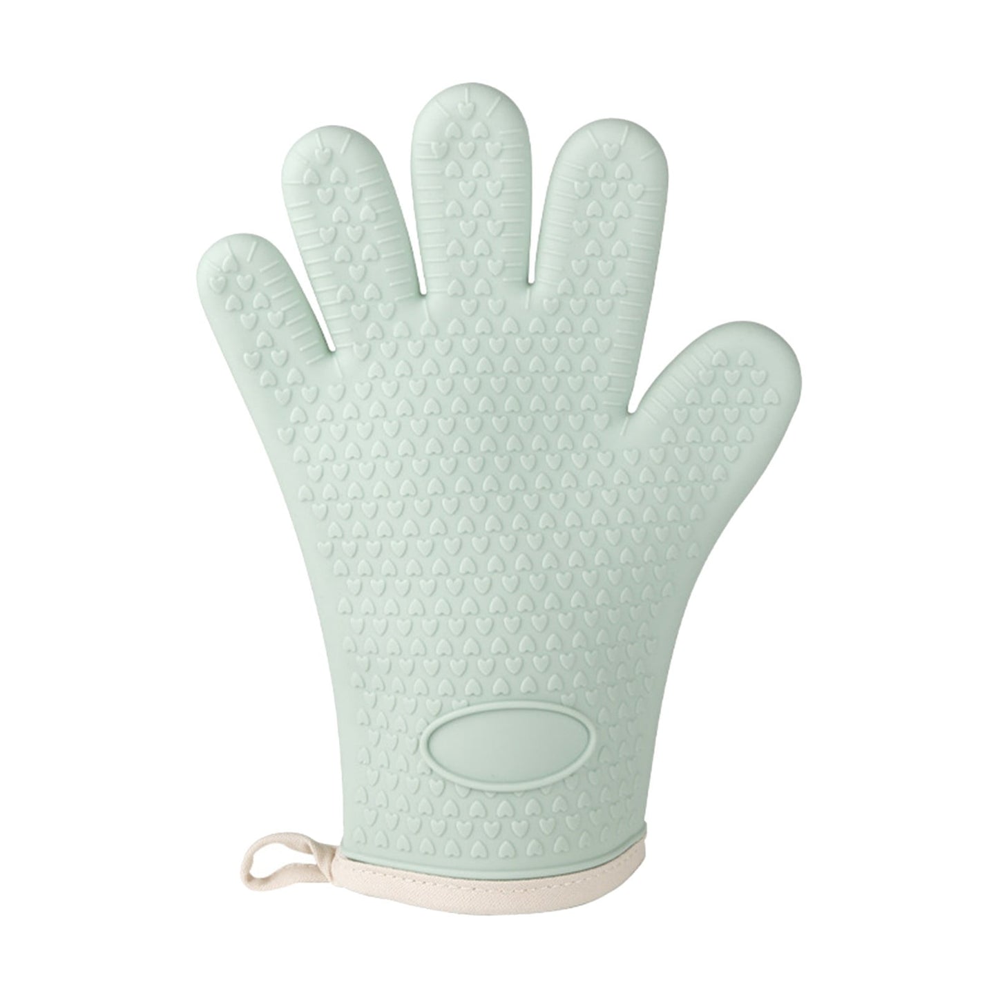 JWDX Silicone Smoker Oven Gloves -Extreme Heat Resistant Bbq Gloves -Handle Hot Food Right on Your Grill Fryer Pit|Waterproof Oven Mitts Z3-Mint Green