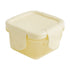 JWDX Kitchen, Kitchen Tools Clearance, Mini Plastic Food Storage Containers with Lids, Small Airtight Containers, Square School Lunch Containers for Children, Leftover Food Containers Yellow