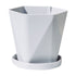 JWDX Flower Pots Clearance, Gardening Suppliesbalcony Household Plastic Flower Pot Resin Nordic Thicken Large Flower Pot, Suitable for Indoor and Outdoor Green Plant Planting White Z1-Grey